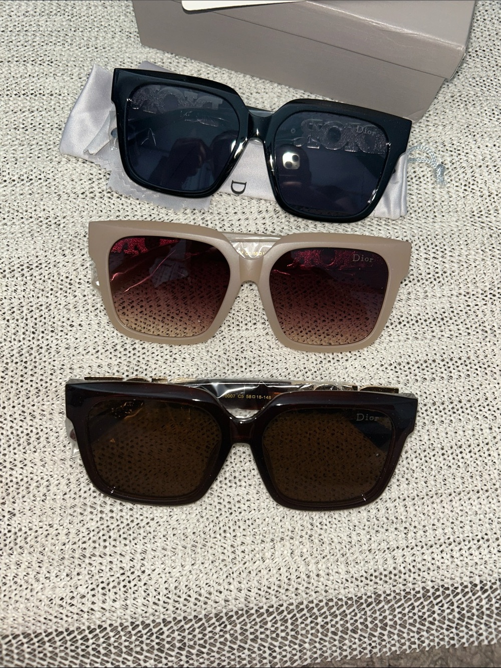 Fashion- Square Brown, Black, Nude Sunglasses- PICK 1